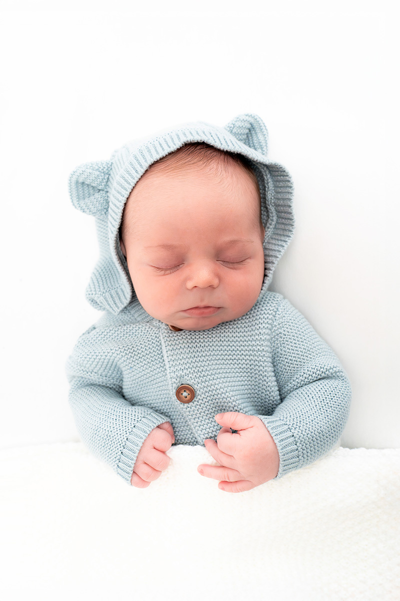 Posed newborn portrait Pittsburgh