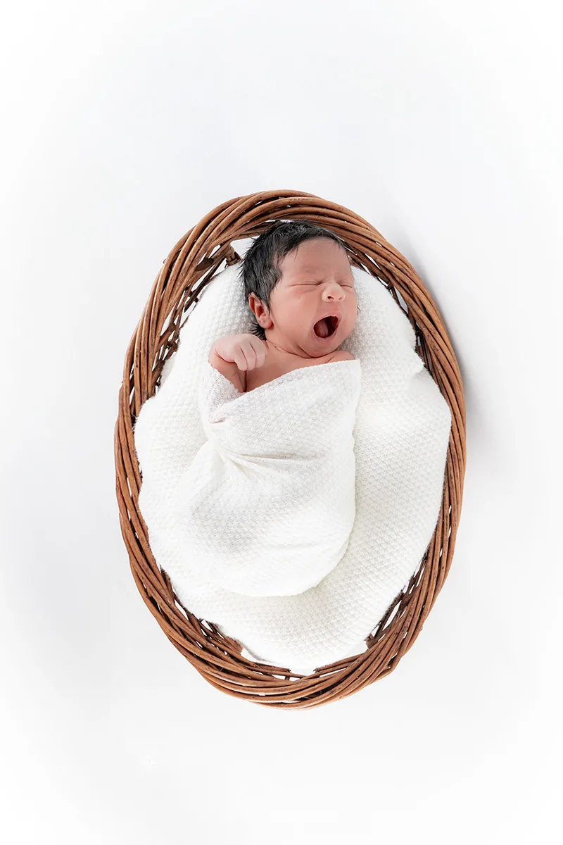 Newborn wrapped in basket Pittsburgh