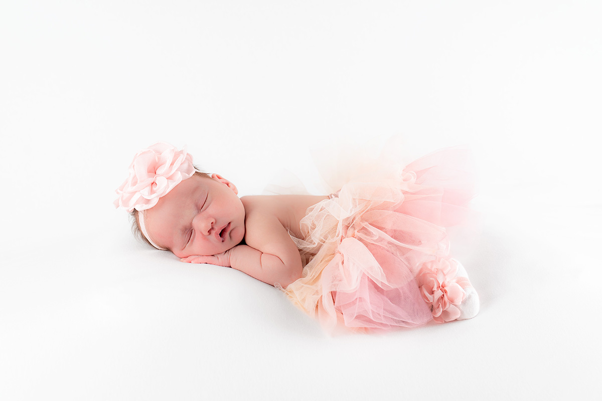 Posed newborn portrait Pittsburgh